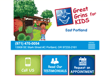 Tablet Screenshot of portlandchildrensdentist.com